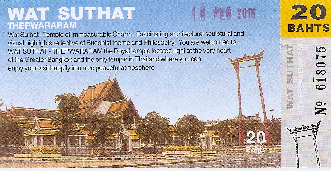 Entrada Templo Budista Wat Suthat - Bangkok - Tailandia - Asia